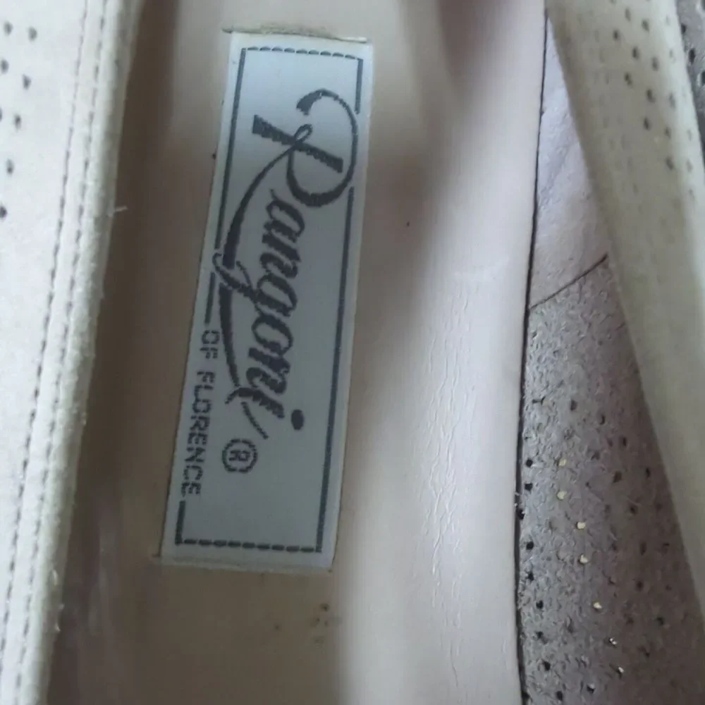 RANGONI Isela Handcrafted in Italy Women`s Taupe Soft‎ Suede Leather Flats 9 AA